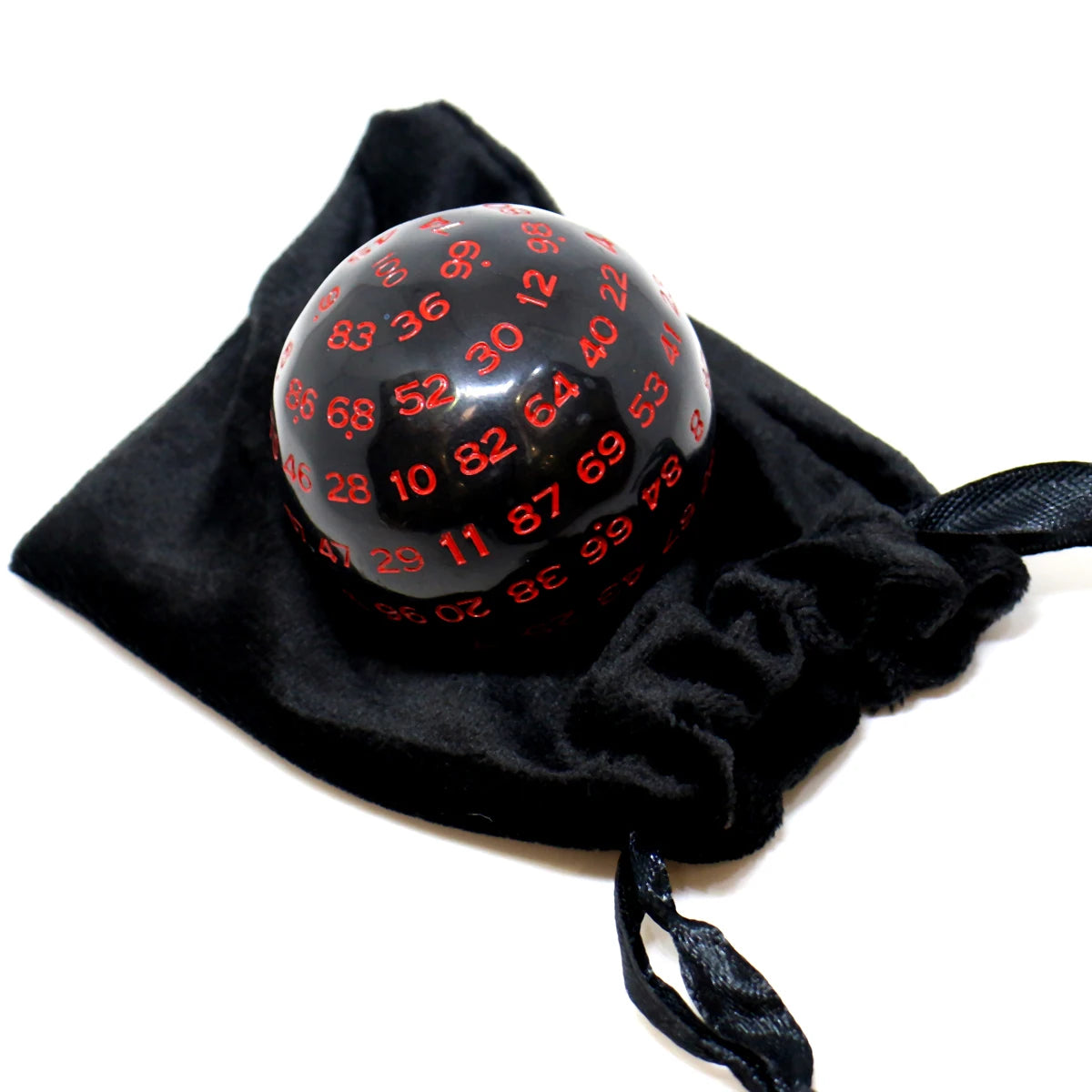 1pc D100 Dice With Velvet Bag