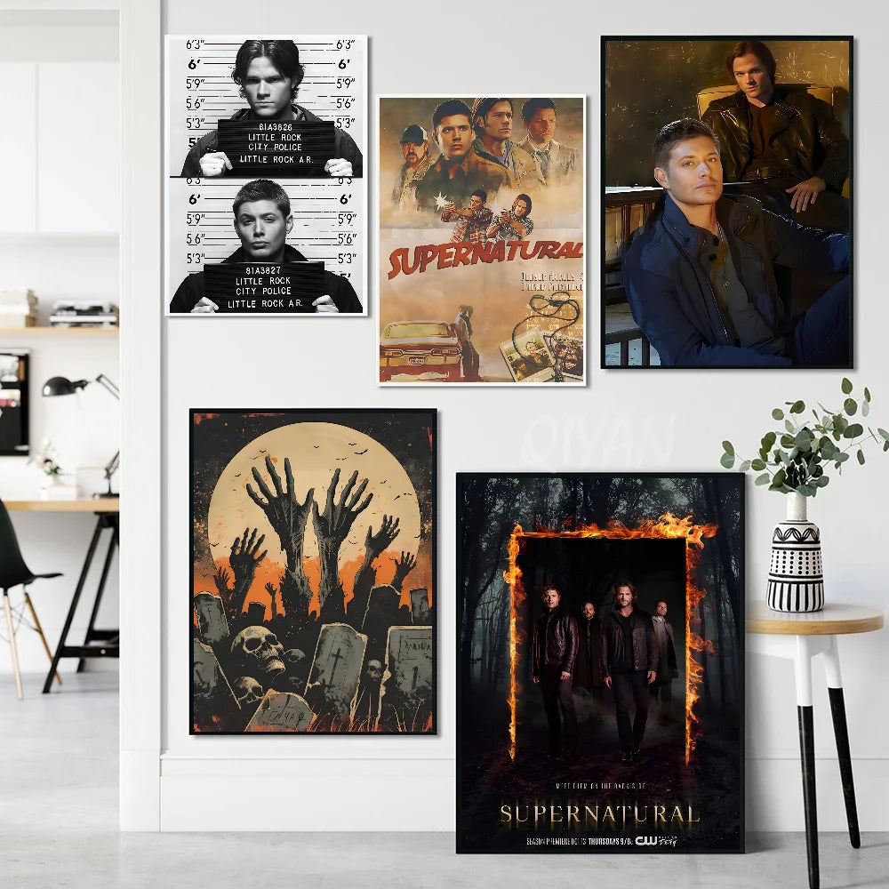 1PC Supernatural Poster Print Art Painting Decoration