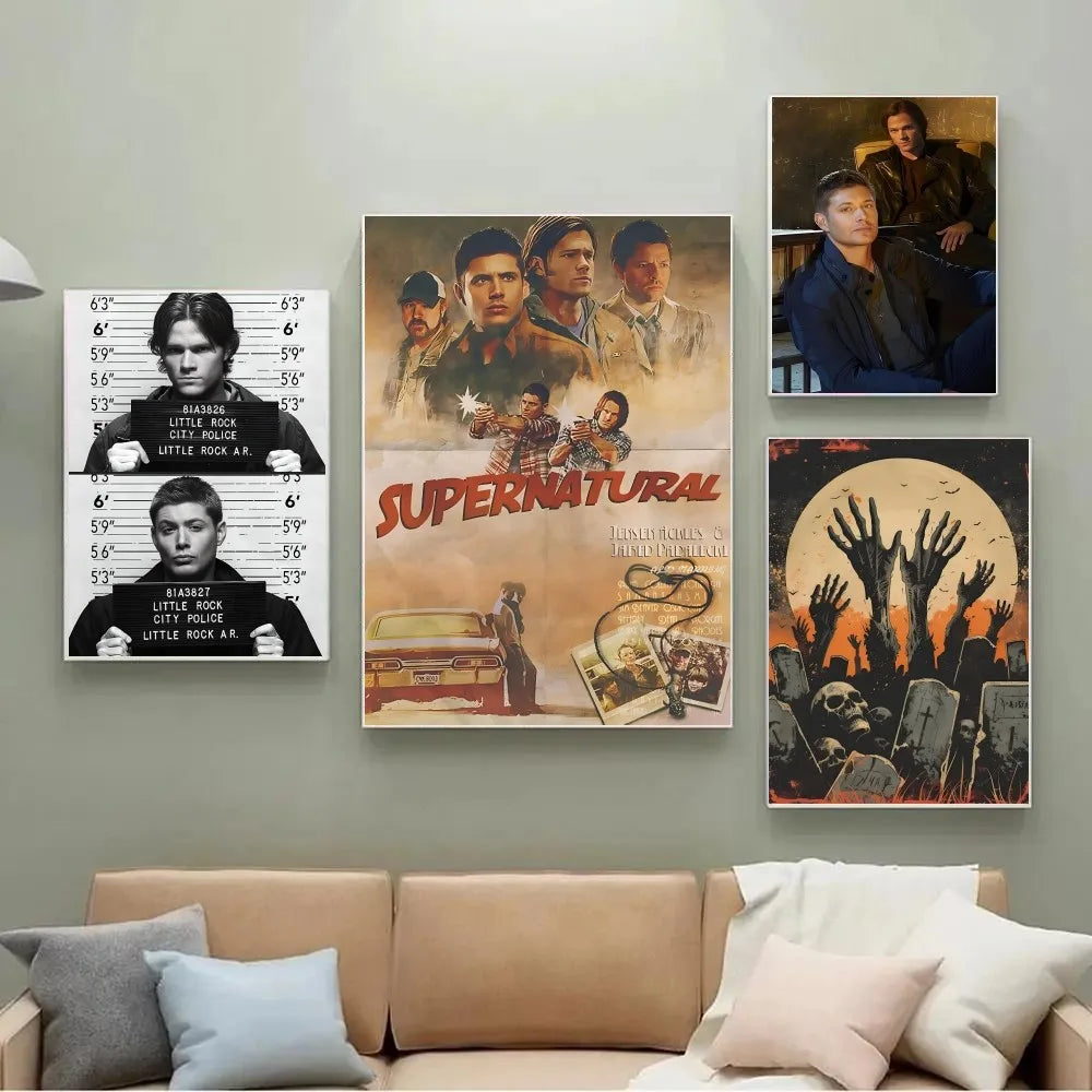 1PC Supernatural Poster Print Art Painting Decoration