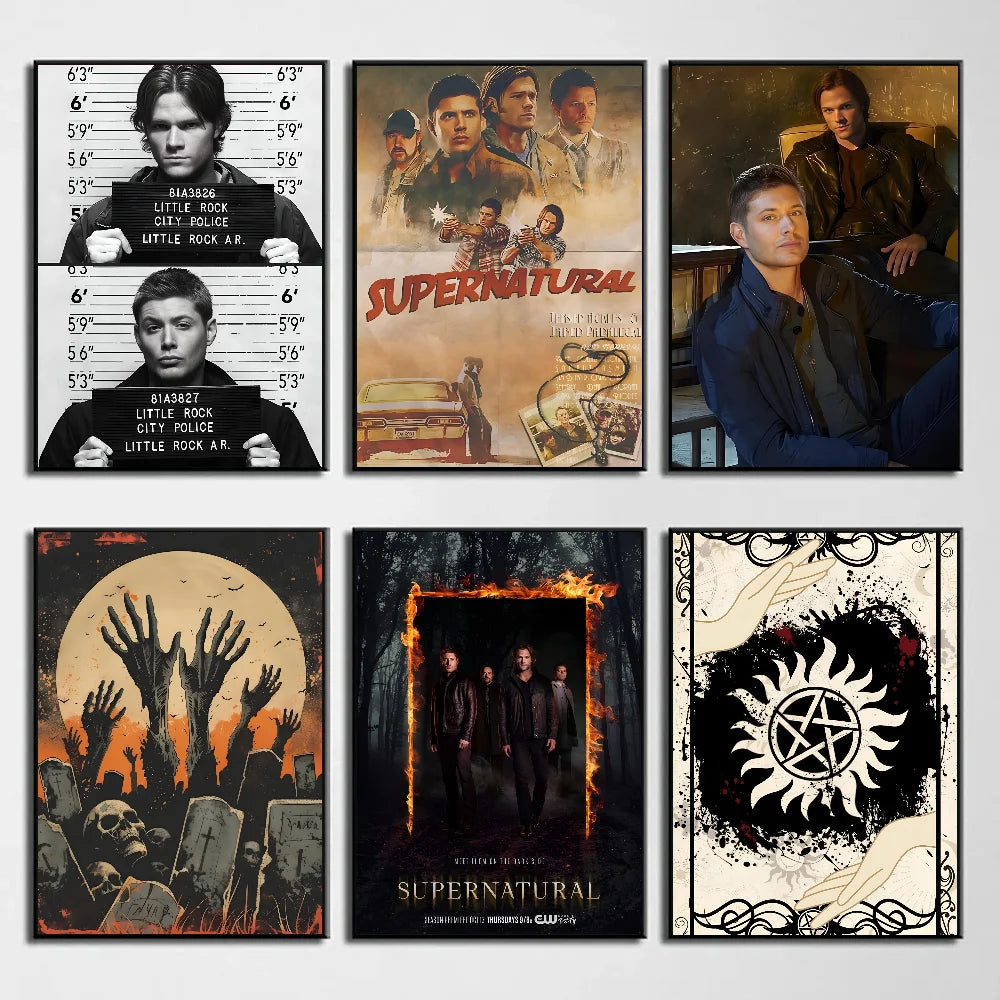 1PC Supernatural Poster Print Art Painting Decoration