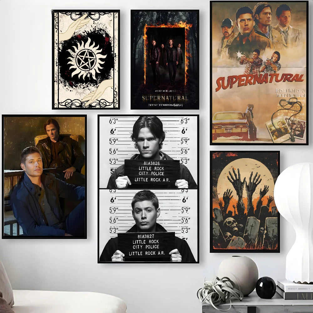 1PC Supernatural Poster Print Art Painting Decoration