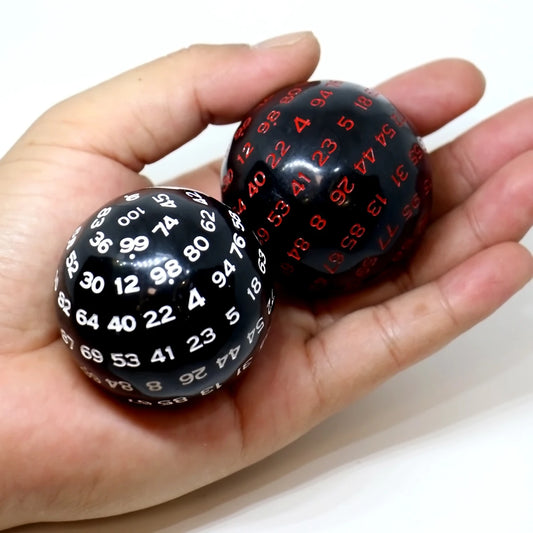 1pc D100 Dice With Velvet Bag