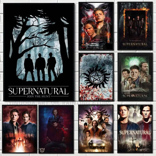 Supernatural  Poster Wall Art Printing Waterproof Home Living Bed Room Bar Aesthetic Decor