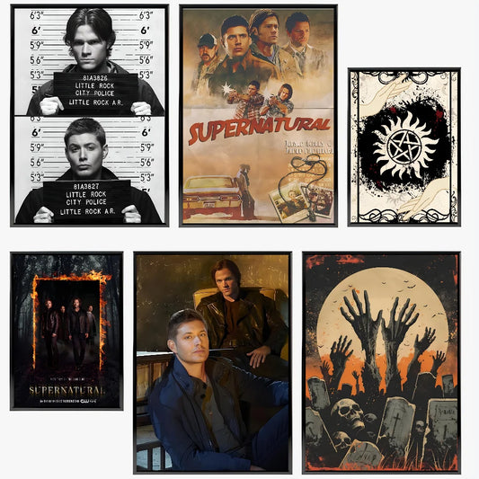 1PC Supernatural Poster Print Art Painting Decoration