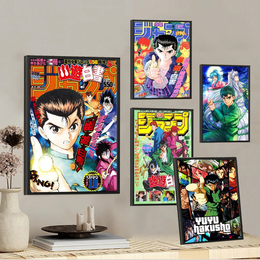YuYu Hakusho Poster Wall Art Retro Posters