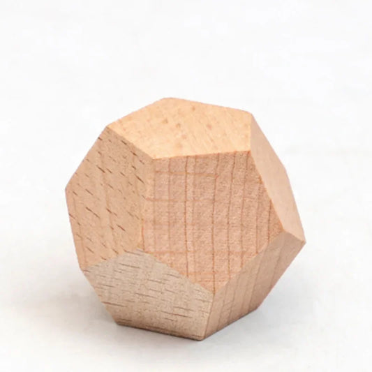 1 piece Solid Wooden Dice 12 Side Sculpture Blank Dice  Club/Party/Family DIY Games