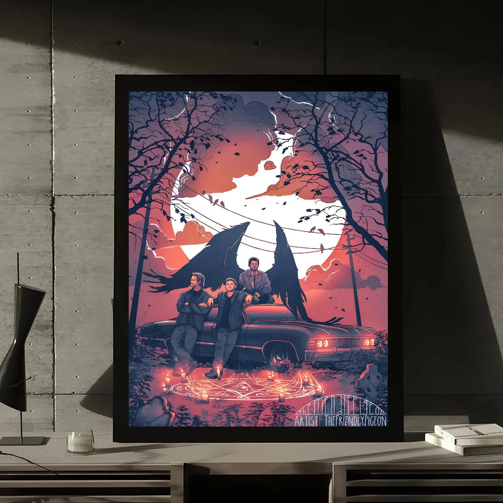 1PC Supernatural Poster Print Art Painting Decoration