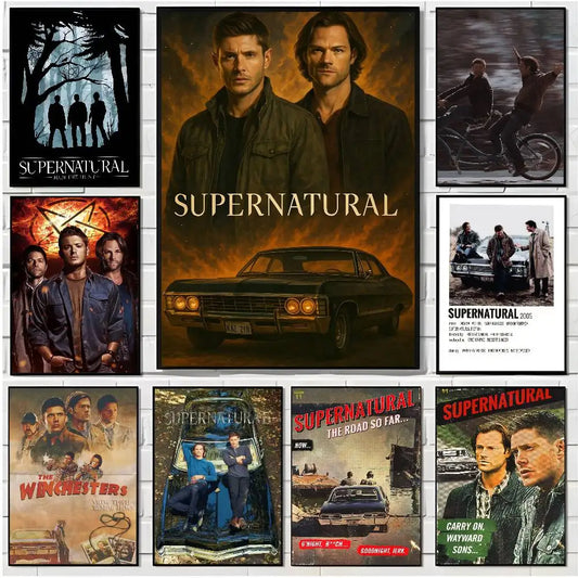 Supernatural Poster HD art poster for home living room bar office decoration sticky, waterproof