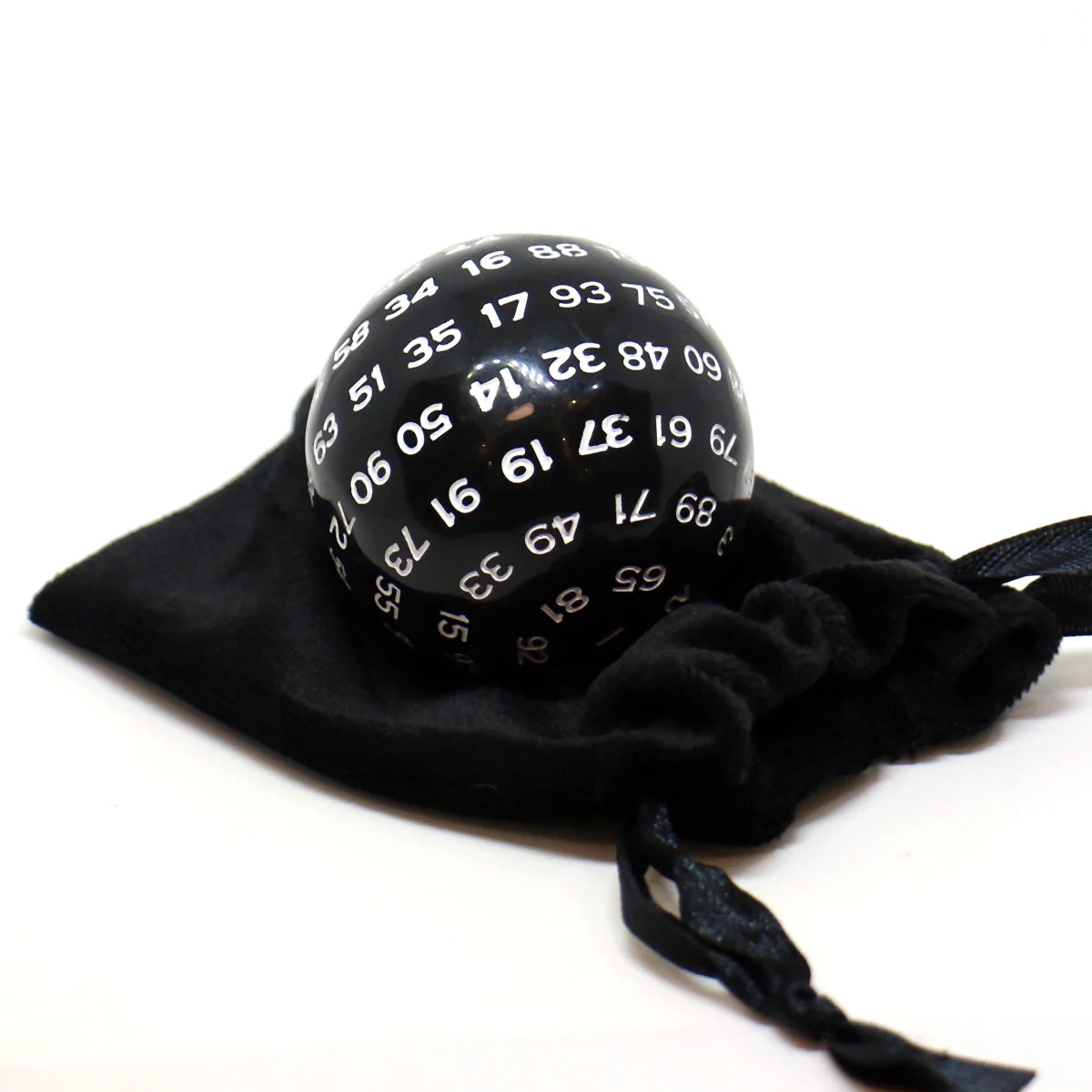 1pc D100 Dice With Velvet Bag